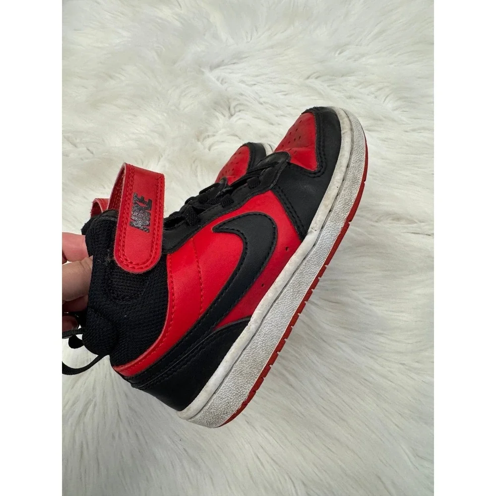 Nike mid rise red and black sneakers size 11.5